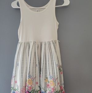 Beautees white floral dress size 10